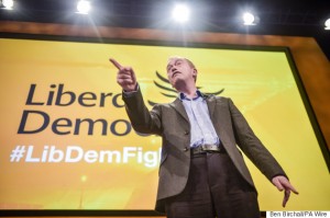 Liberal Democrats leader Tim Farron speaks during the opening night rally of the party's annual conference at the Bournemouth International Centre.
